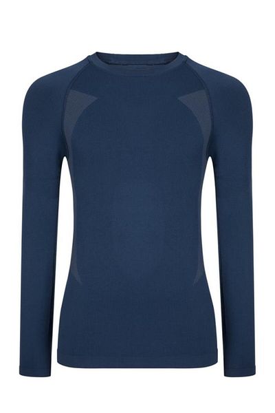 THERMOFORM Ανδρικό φούτερ Navy Blue Extreme Polypropylene Seamless Thermal (hzt14020-lcv)