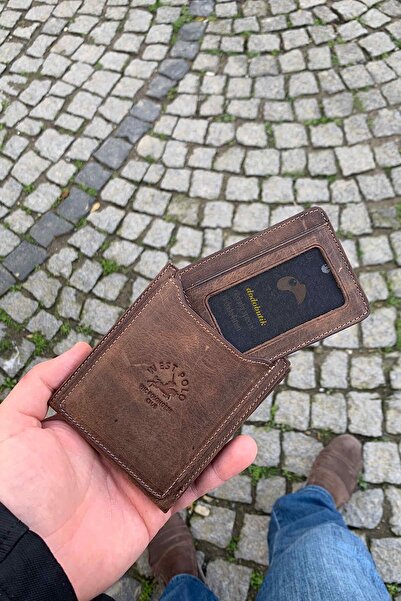 Dodo4men Мъжки портфейл от естествена кожа