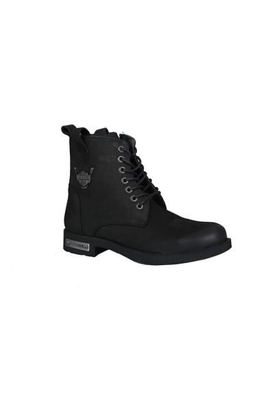 Hammer Jack 102 15200-m Μαύρες ανδρικές μπότες Nubuck