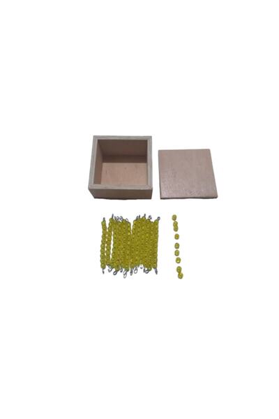 Montessori Gemisi Sequin Tablası (11-99) Çalışma Boncukları Seti