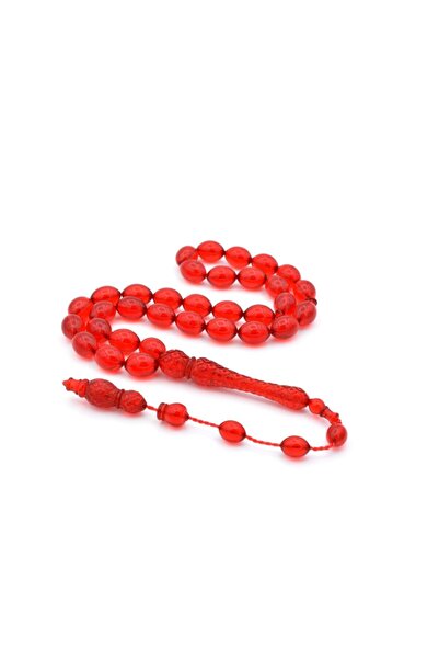 Murty99 Masterpiece Cută de orz Roșu Pulbere Presă Amber Tasbih Dimensiune gr...