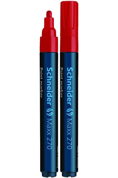 Schndeir Schneider Maxx Permanent Marker - 1-3 Mm Red 270 Pack Size