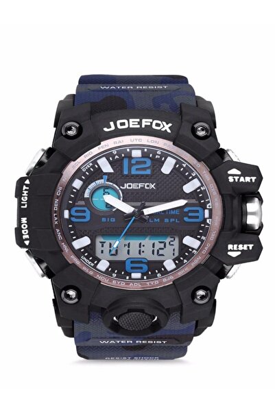 Joefox Jfx-1523m-bluarm Spor Kamufulaj Kordon Erkek Kol Saati