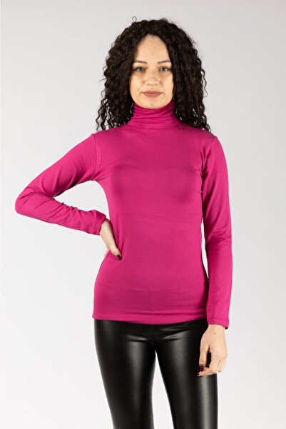 Nacar Uzun Kollu Balıkçı Yaka Likralı Penye Body