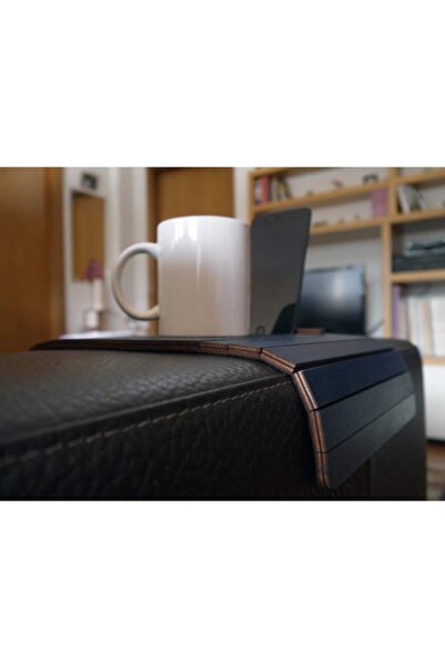 ARKITEKT EX Kolçak Tepsisi MDF 8 mm | Kaymaz Orta Alan | Bardaklık ve Telefon Standı | 50x27.8 Koltuk Üstü
