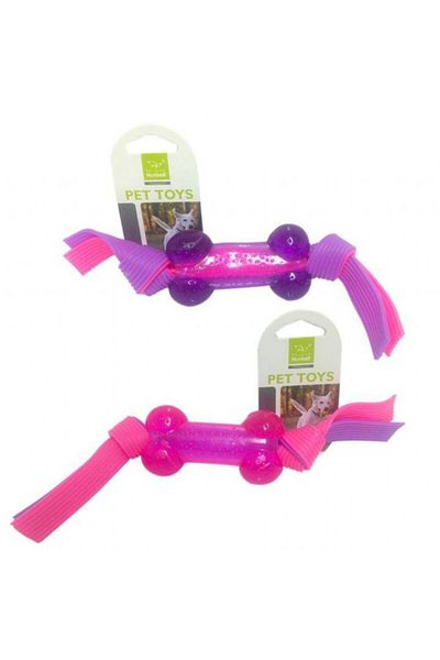 Nunbell Dog Toy Plastic Bone String 21.5 Cm