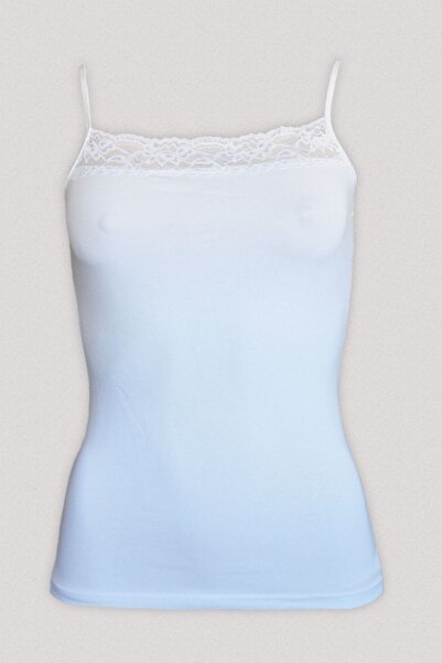 Malabadi Bela ženska traka od užeta Čipka komad Modal telo 1045