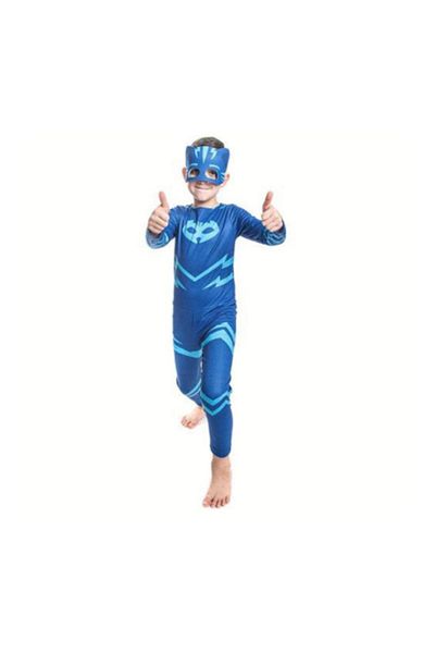 SEDİRLİ Costum Masca Pj Pijamaskeliler Costum Pisica Copii - Salopeta Catboy + Set Mascat