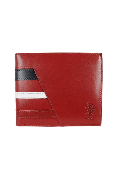 U.S. Polo Assn. Plcz8392 Claret Red Men's Wallet