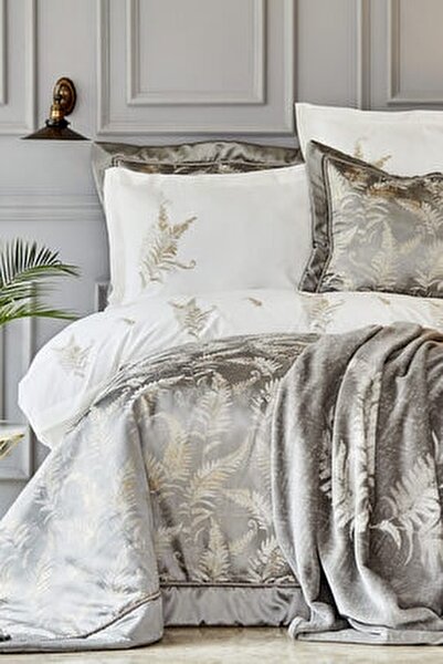 karaca home fronda gri 10 parca yatak ortusu fiyati yorumlari trendyol