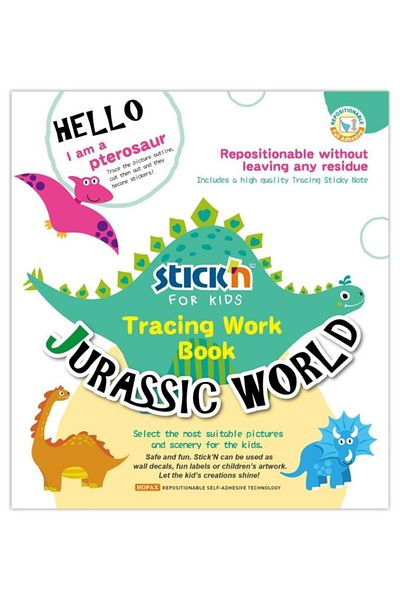 Hopax Stickn Jurassic World Sticker Book 20x15cm 30 pagini 29026