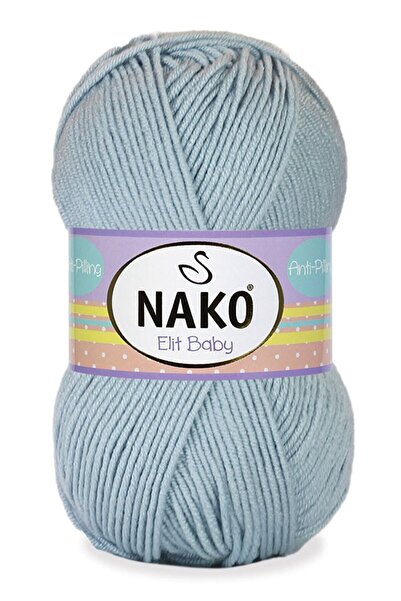 NAKO Elit Baby Tüylenmez Bebek Yünü 12408 Açık Denim