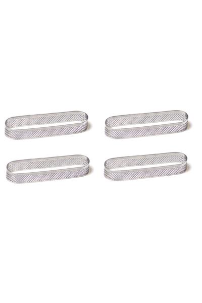 intime endüstriyel mutfak Intime - Delikli Tart Kalıbı - Oval 4'lü Set - 12x3...