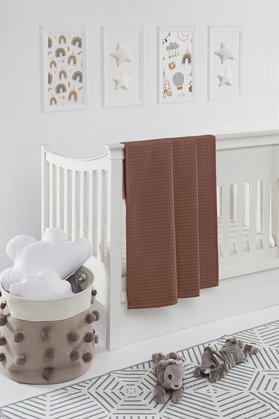 Upline Baby Tile 100% Cotton Baby Blanket (90x100)