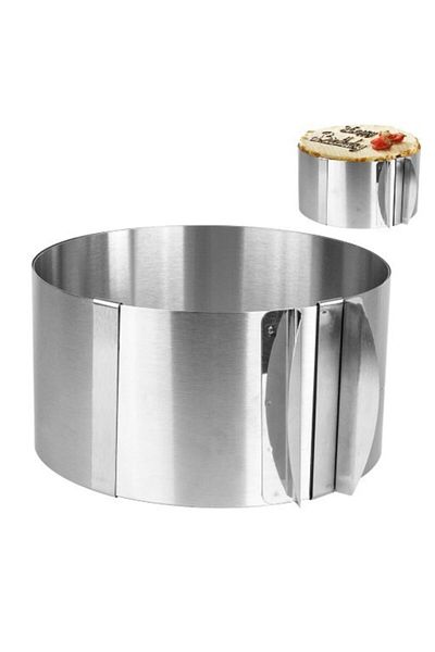 Nar kalıp Narkalıp Stainless Steel Adjustable Cake Mold 16cm-30cm Depth 10cm Model-2