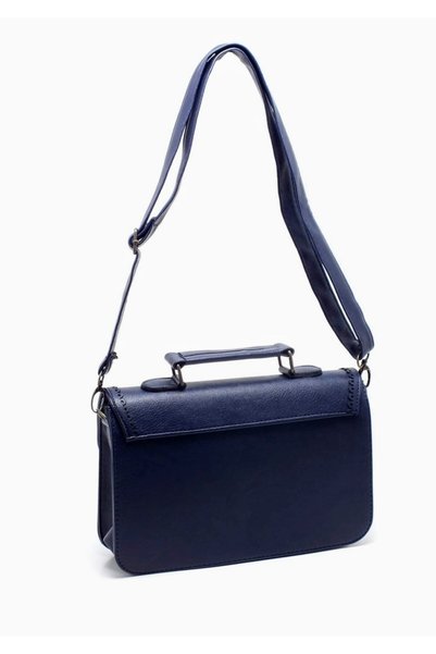 Jasmin Navy Blue Bag with Hand & Shoulder Strap Model