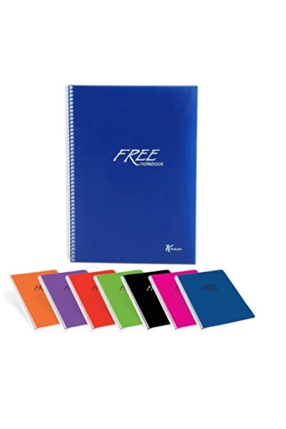 KESKİN COLOR Free Pp Kapak Defter A-4 80 Yaprak Düz Çizgisiz 320420-99