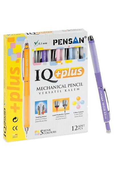 Pensan قلم متعدد الاستخدامات IQ Plus 0.7 مم 5 ألوان (12 صندوق)