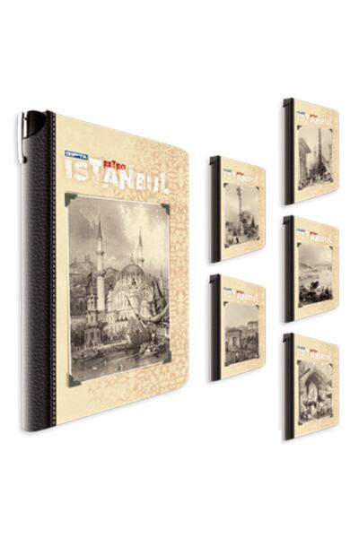 Gıpta Defter Istanbul-retro Sert Kapak Çizgili 96 Yaprak 13x21 Cm 3-2320000-2011