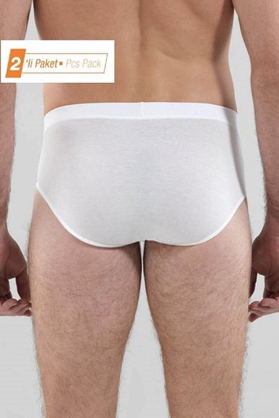 Blackspade Ανδρικό Slip White 94% Modal 2 Pack Economic