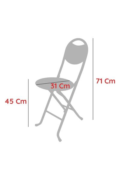 HASTUNÇ Black Hun Katlanır Portatif Mini Sandalye