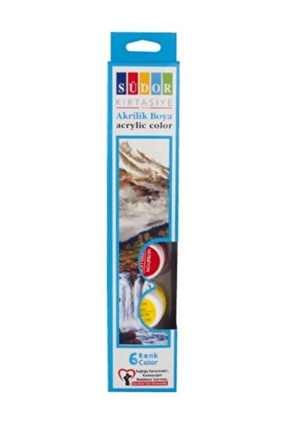 Südor Sd-121 Akrilik Boya 6 Renk Takim 15 ml. (Pvc Sise)