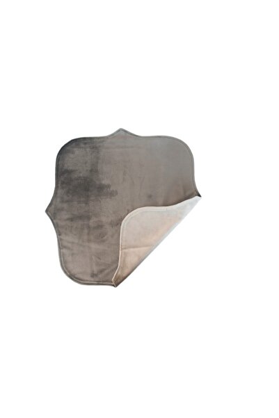 Golden Table Home Velvet Taş Rengi-gri Kadife Supla 4'lü Set