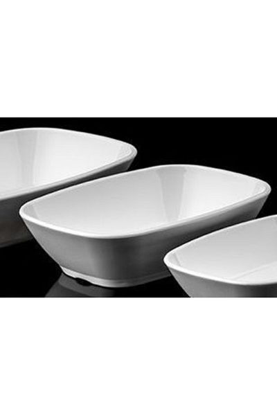 Evren Square Boat Plate 17*12cm Thermo Melamine 1st Quality