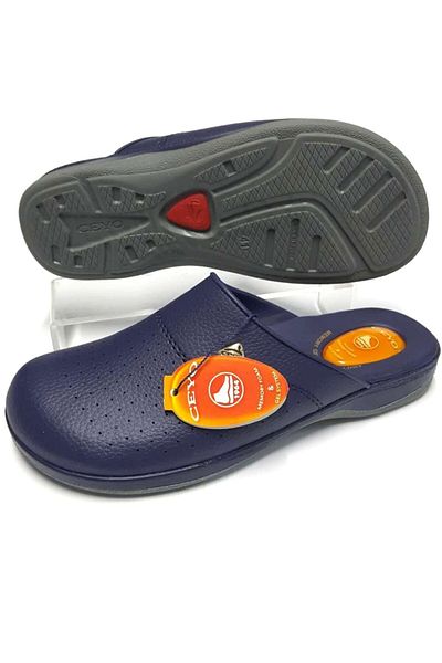 Ceyo 9846 Flex-1 Anatomical Gel Navy Blue Men's Sabo Slippers