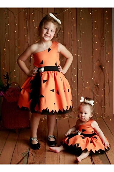 NA ADDESIGN Taş Devri Çakıl Elbise Kostüm