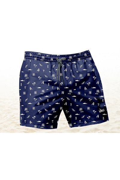Kitti Παιδικό σορτς - Navy Blue Shark (B-y2240-03)