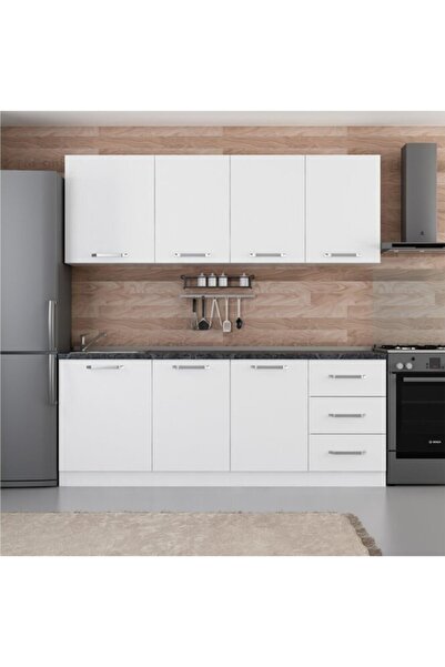 Minar 210 cm Mutfak Dolabı Beyaz 210-b1