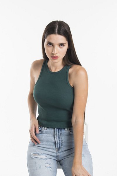 ladyzey قميص قصير برقبة رسن للسيدات