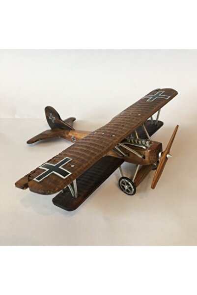 Hürkuş Fokker D Vıı 1/60 Ölçekli Ahşap Uçak Maketi - Maket Uçak - Model Uçak - Oyuncak Uçak