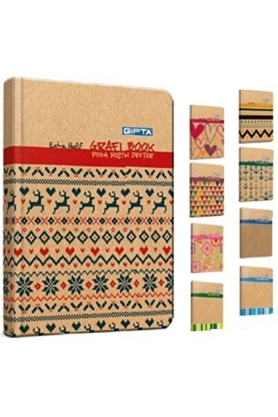 Gıpta Grafi Not Defteri Sert Kapak Dikişli 17x24 Cm 160-4 3-2097000-2011