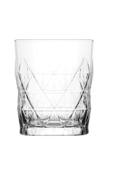 Emr züccaciye Lav Keops Embossed Water Glass Set of 6 Water Soft Drink Glasses Keo366