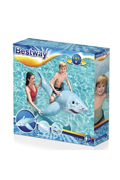 BESTWAY 41405 Inflatable Whale with Holder 183X102 cm