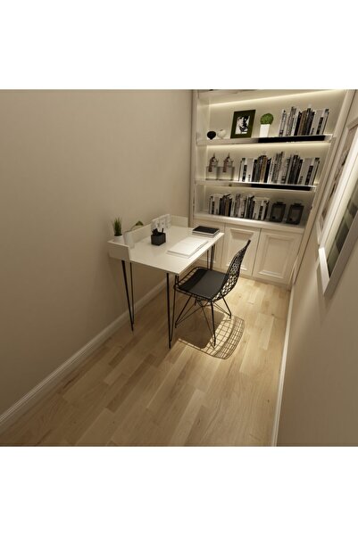 Touch Home Rustik Beyaz Çalışma Masası