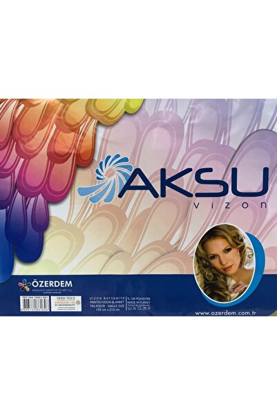 AKSU Vizon Kabartmalı Battaniye Tek Kişilik