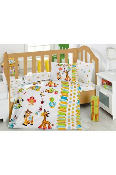 Cotton Box Oyun Bahçesi Turkuaz Bebek Nevresim Takımı