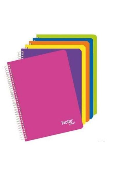HERA A-4 Spiral Notebook - 96 Sheets, Plastic Cover, Spiral Check, Set of 6 Dfn-0288