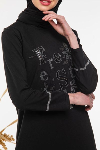 CNG MODA Women's Hijab Floral Jewelled Tracksuit Set Brand New
