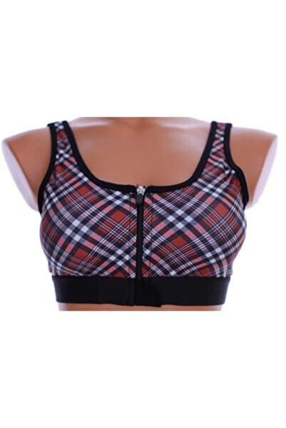 Koza Жіночий спортивний бюстгальтер з екологічною блискавкою та вставками