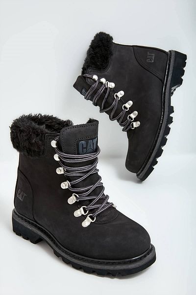 Caterpillar Γυναικείες μπότες Illinois Black Nubuck