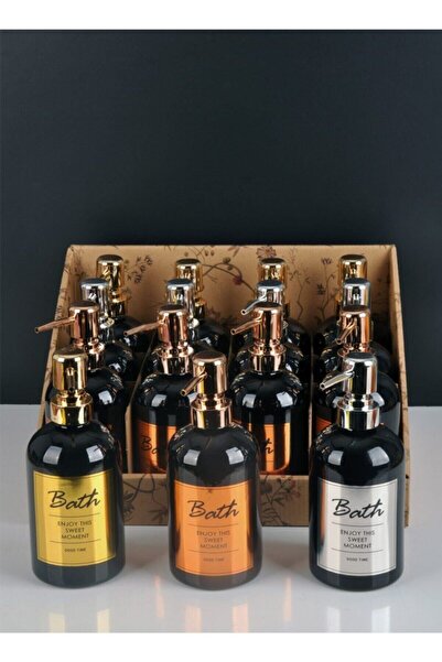 Paçi Yaldızlı Siyah Sıvı Sabunluk