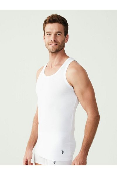 U.S. Polo Assn. Modal Fabric, Cotton and Lycra Men's 2-Piece Combed Cotton Men's Tank Top