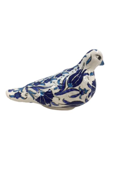 Dost Art Hediyelik El Yapımı Karanfil&lale Desen Çini Samur Güvercin Biblo