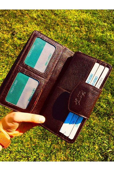 DERKON Multi-Purpose Genuine Leather Women's Wallet
