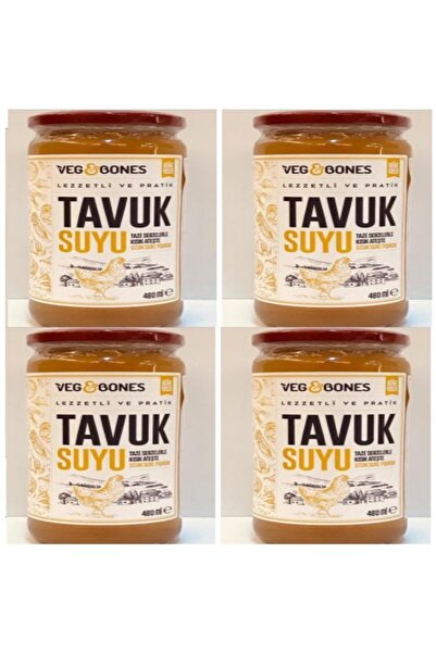 Veg&Bones Tavuk Suyu 480 ml × 4 Adet