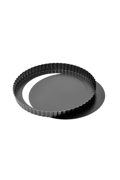 KAISER 28 cm Black Tart Mold with Detachable Base and Delicious
